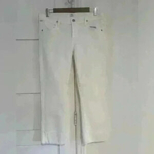 Citizens of Humanity White Cropped Straight Leg Jeans-Dani- Size 29- EUC